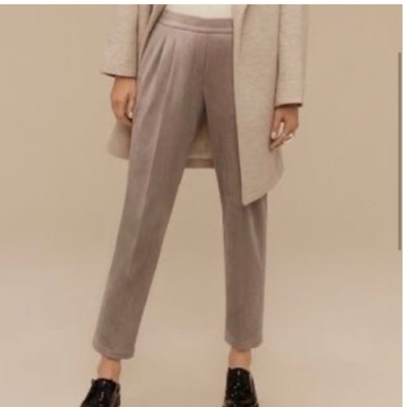 Babaton Cohen tan suede pant - Picture 2 of 9